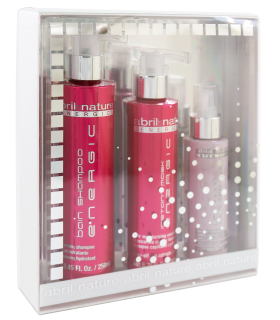 Complete Hair Care Pack Energic: shampoo, mask, and hair oil. Static electricity and frizz control. Maximum hair nutrition.
