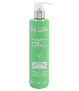Bain Shampoo Cell Innove 250ml. Con células madre que regeneran el cabello proporcionando juventud y belleza.