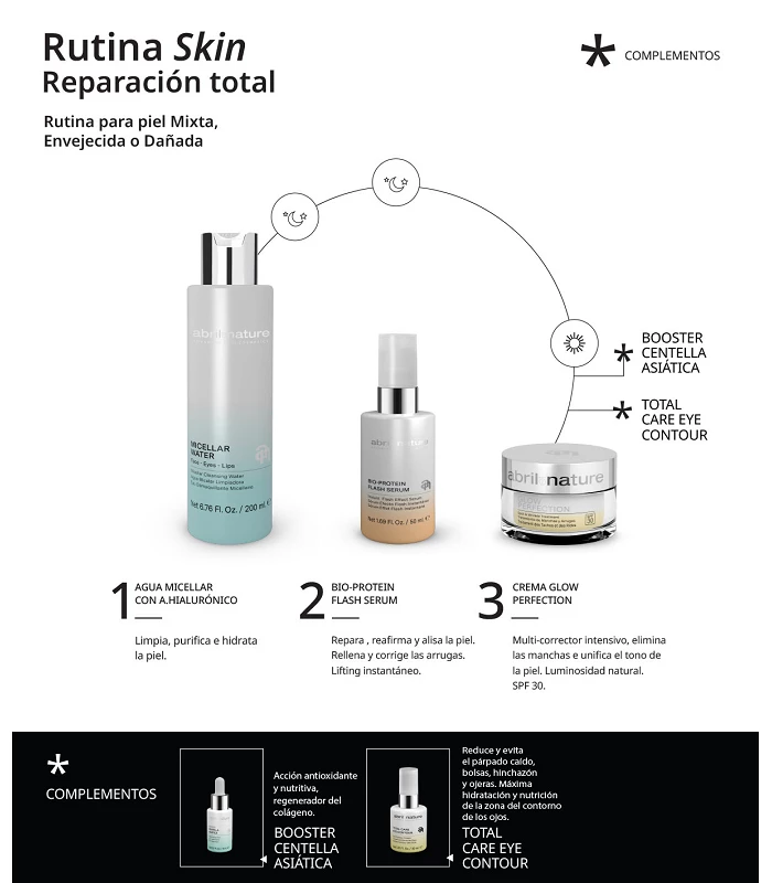 Rutina diaria facial para la corrección total de la piel