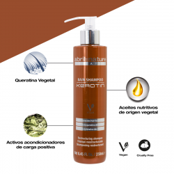 Restoring and Regenerating Keratin Shampoo with ultra-fast keratin boost