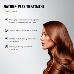 Shampoo Nature-Plex for Total Hair Repair, preventing hair breakage