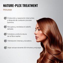 Nature-Plex Total Repair Hair Mousse. Stops hair breakage.